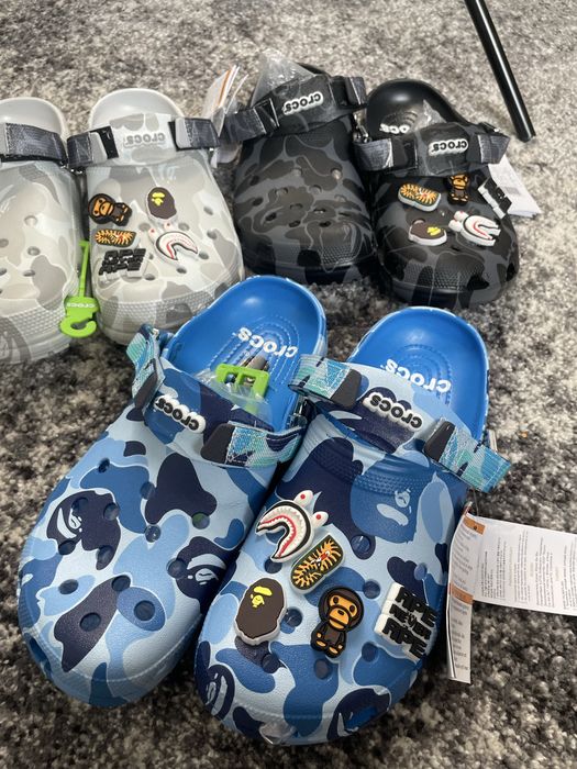 РОЗПРОДАЖ | Крокси Crocs Bape / Crocs Shrek / Тапки Крокс Бейп Шрек