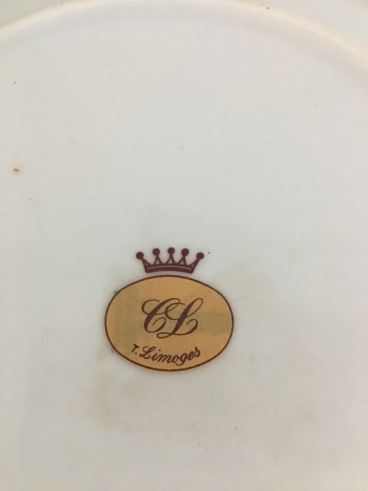 Bule com prato em Limoges