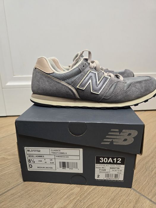 Кросівки чоловічі New Balance 373 сірі