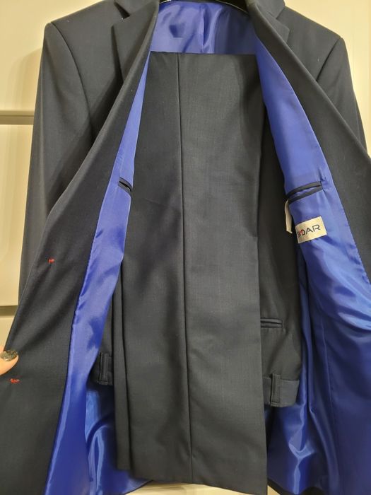 Garnitur granatowy STANDAR na 182 cm wzrostu