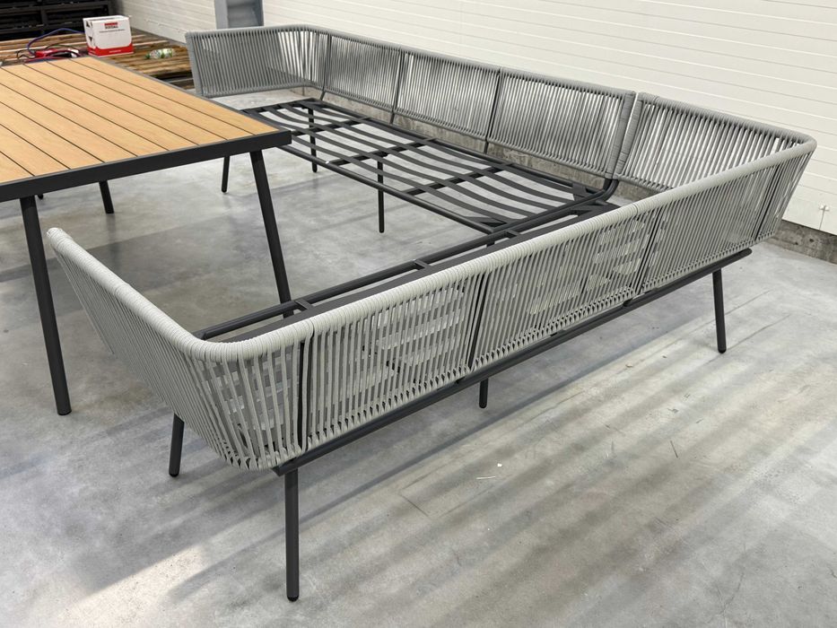 Zestaw mebli ogrodowych - narożnik outdoor SERTA dla 7~8 osób