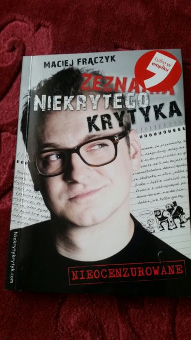 Książka zeznania niekrytego krytyka
