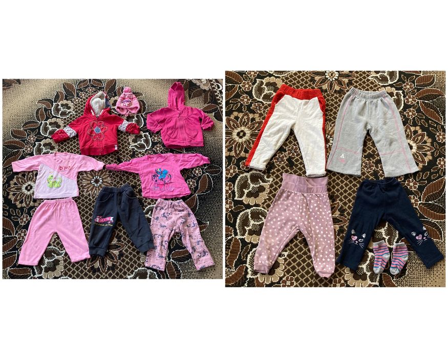 Одяг, штани, светрики 9-12 м