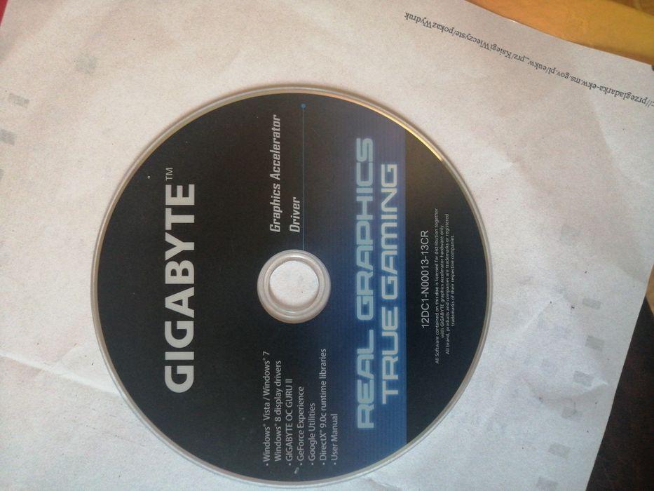 Gigabyte Graphics Accelerator Driver CD