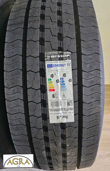 385/65r22.5 (1780netto) DUNLOP  SP346 opona przód prowadząca NOWA