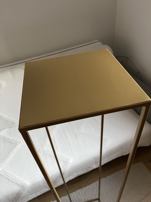 Złoty nowoczesny kwietnik stojący 130 cm LOFT