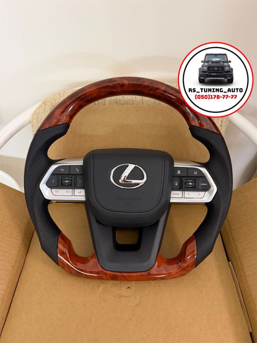 Кермо для Lexus LX570, LX470, GX460, GX470. В стилі LC300. З комплектом підігріву. В зборі.