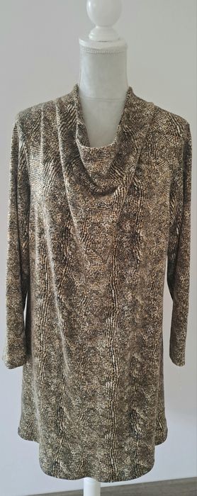 Vestido vintage, solto em malha muito quentinha, Tam 42