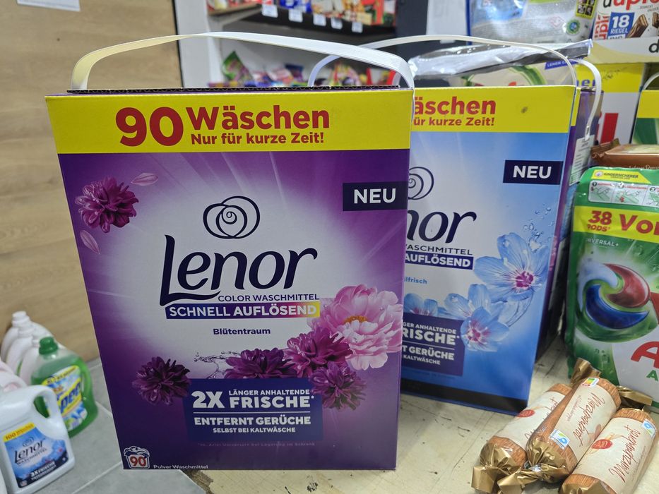 Lenor 90 prań Kolor Uniwersalny lub żele do prania Chemia Z Niemiec