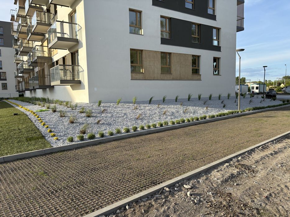 Usługi ogrodnicze - trawnik z rolki i siewu