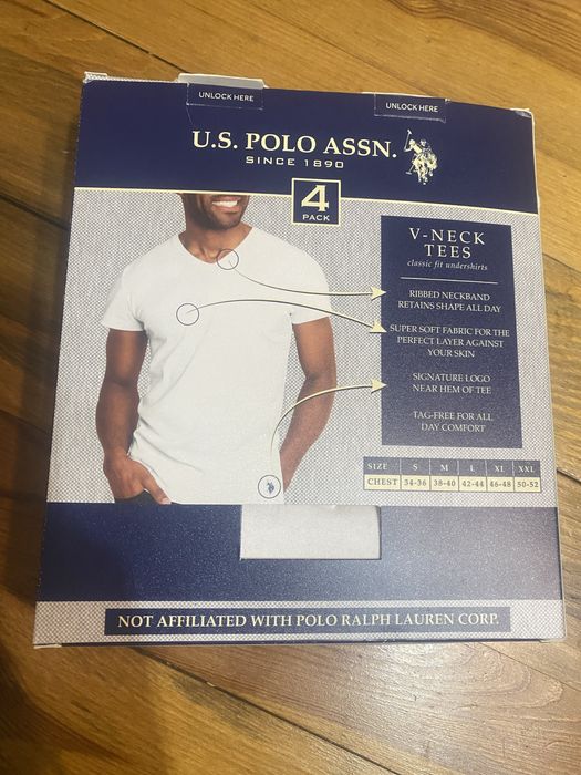 Футболки U.S. POLO. ASSN  V-NECK TEES original