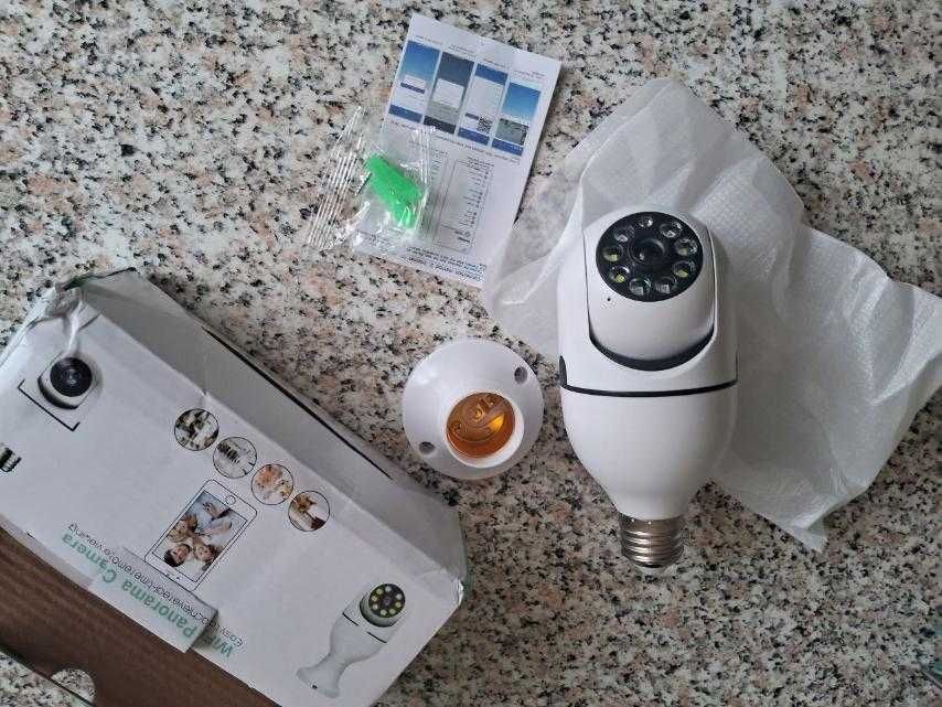 WiFi камера спостереження Е27 лампа з функцією нічного бачення