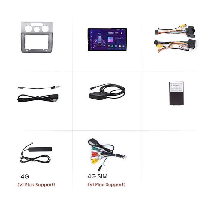 VW Touran 1 2003–2010 – Radio Android 10.1" CarPlay