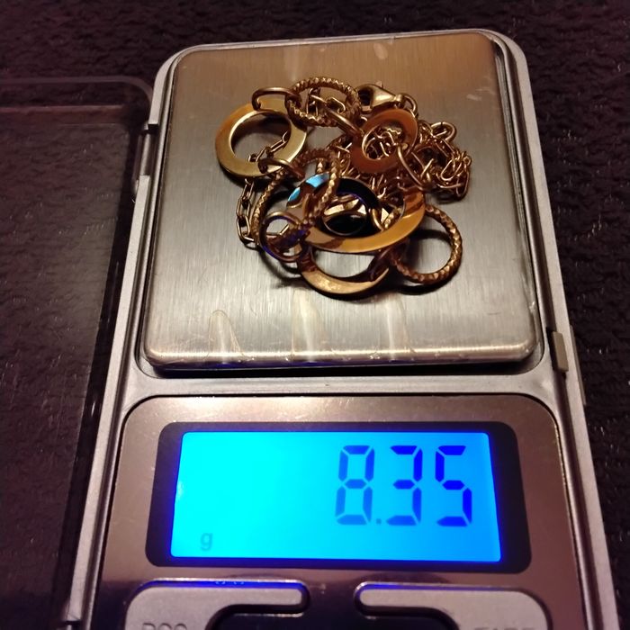 Naszyjnik z pozłacanego srebra