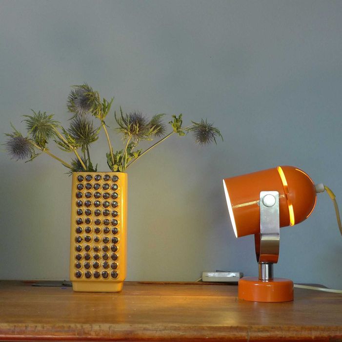 Lampa Stołowa Space Age Mid Century lata 70 Prl