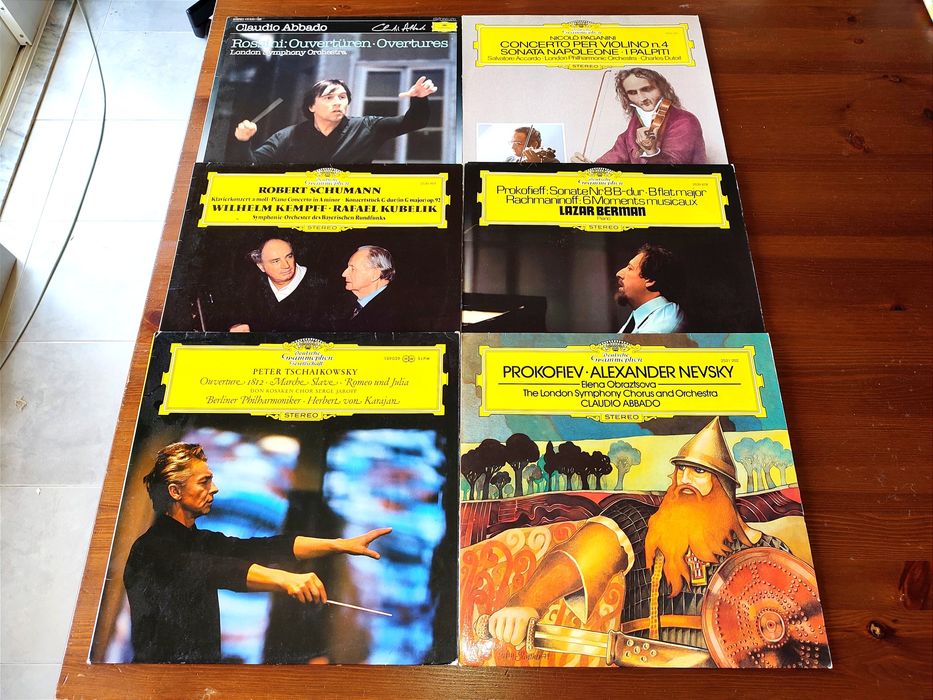 Deutsche Grammophon 1980 Álbuns em Vinil de Música Clássica