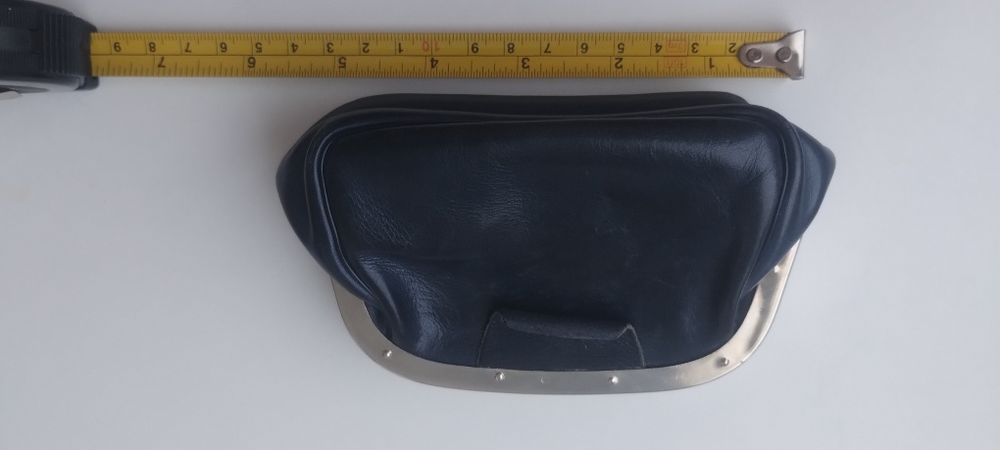 Кожаный Тёмно-синий кошелёк