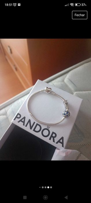 Pulseira Pandora Original Coração Árvore de Família