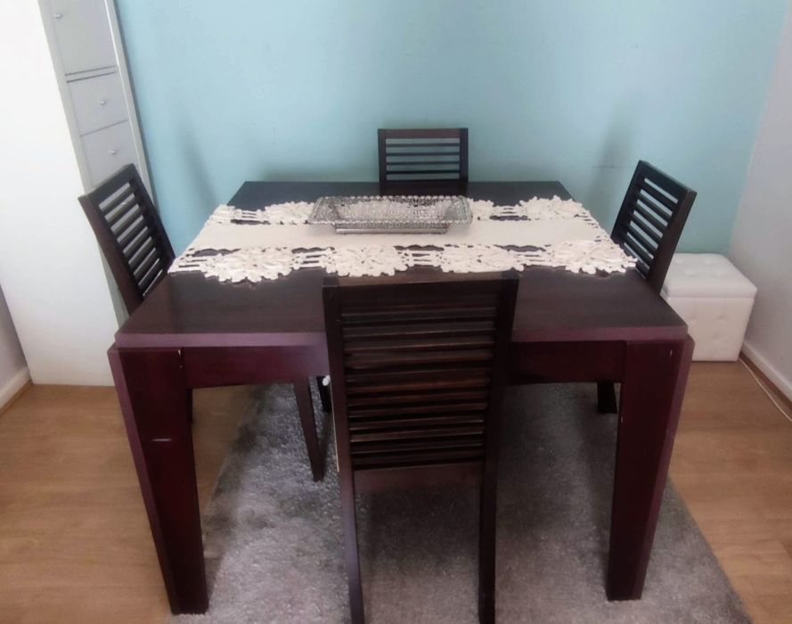 Mesa jantar + 4 cadeiras