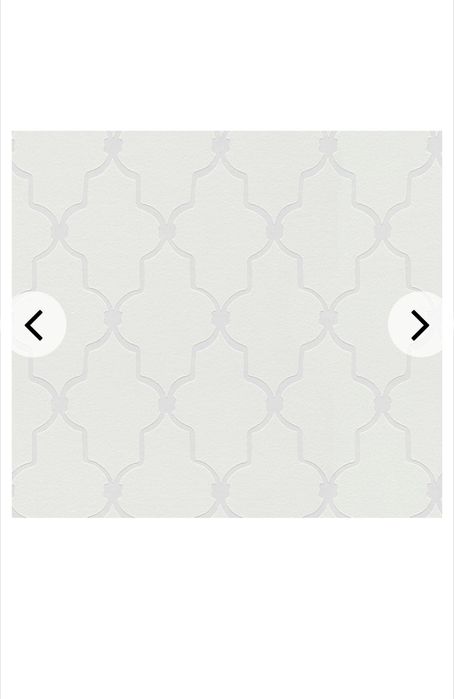 Tapeta hampton, biała, 2 rolki