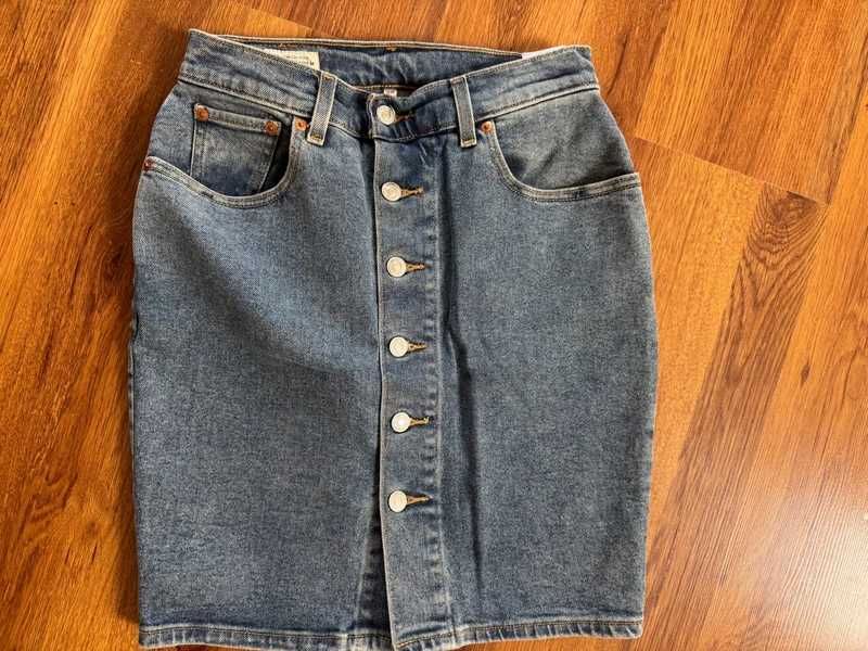 Levis premium spódnica jeans roz 26