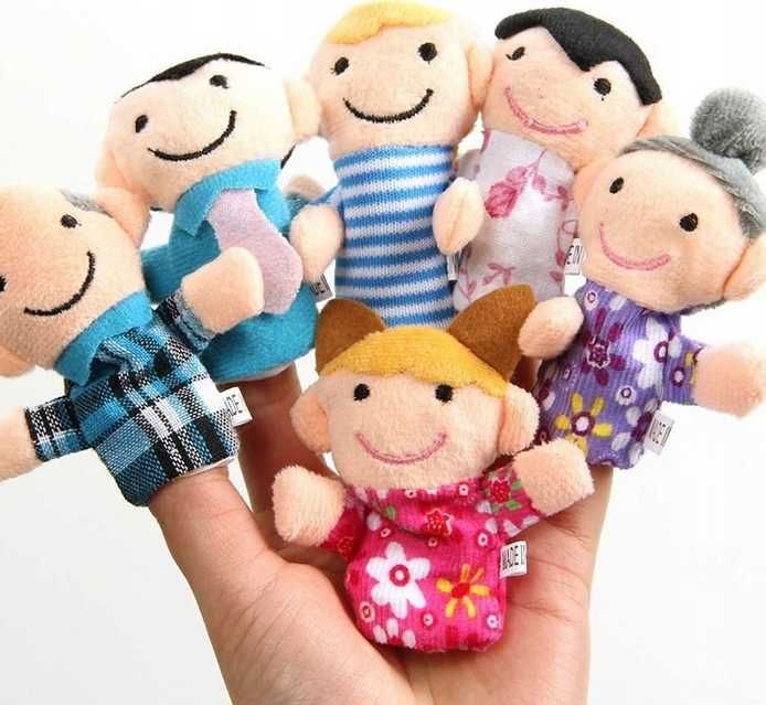 Zestaw pacynek - 6szt. Ludziki
