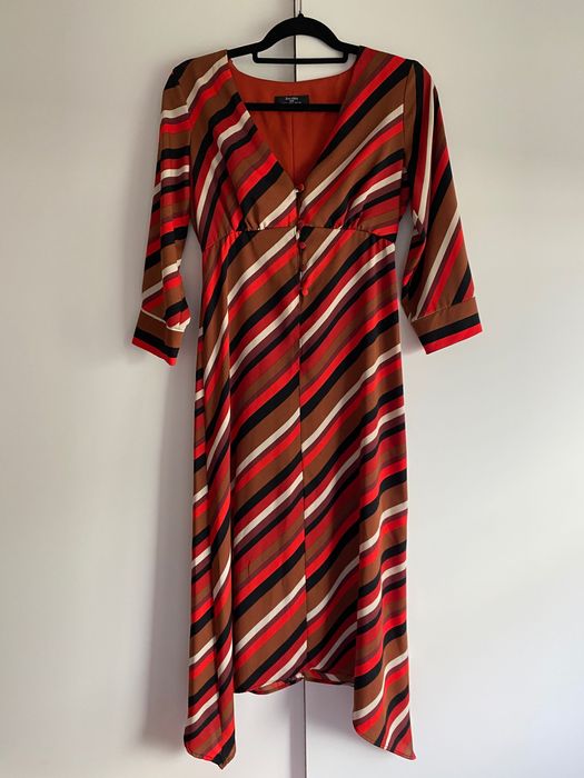 Vestido riscas Bershka