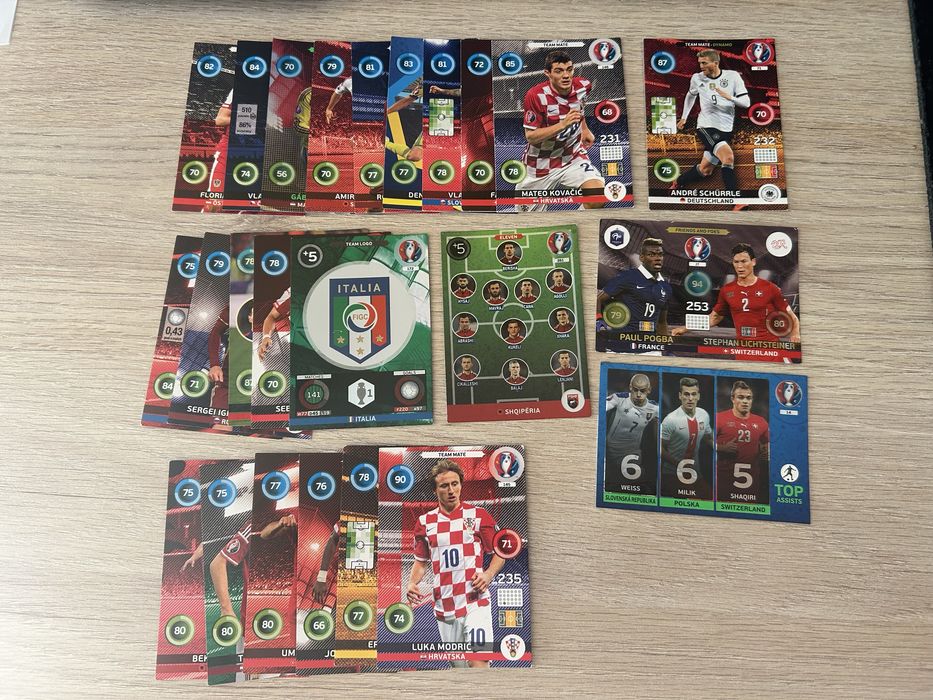 Cartas Adrenalyn Euro 2016 (24 no total)