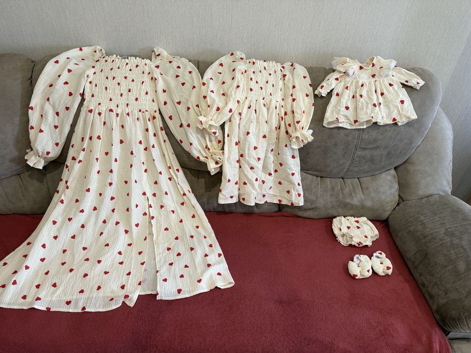 Семейный look,платья на выписку с роддома иди просто фотосессию