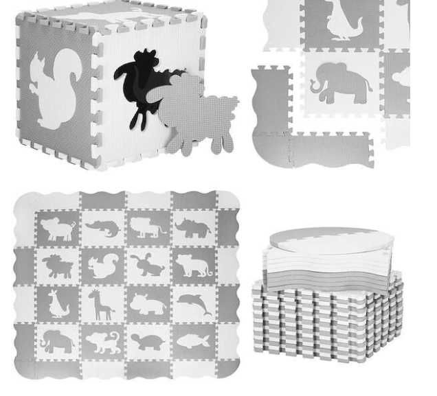 Nowa mata piankowa dla dzieci puzzle ze zwięrzętami