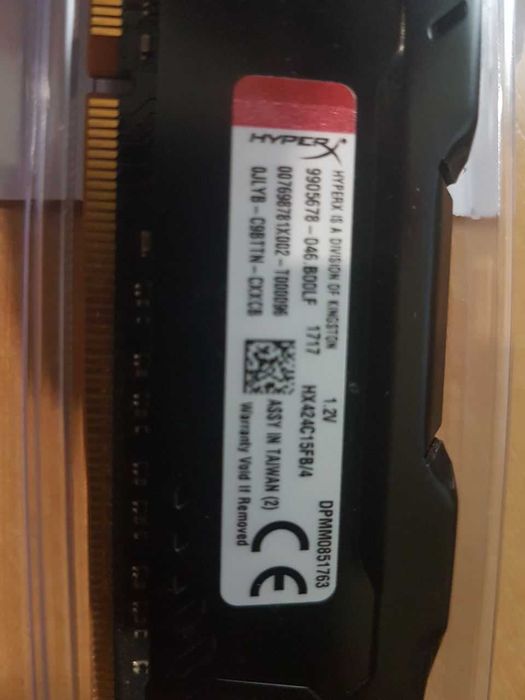 kingston hyperx fury ddr4 2400mhz