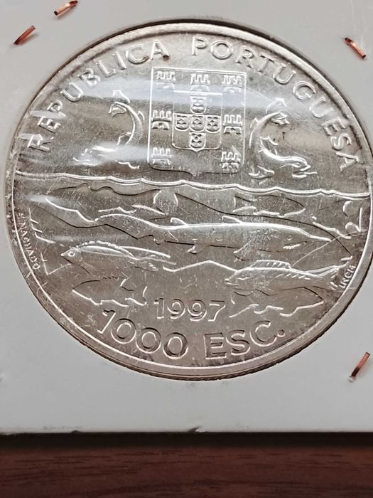 Moeda de 1000 escudos de 1997-Expedições Oceanograficas, em prata