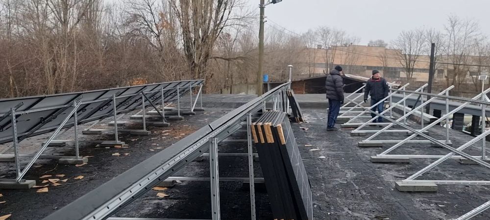 Установка солнечных панелей