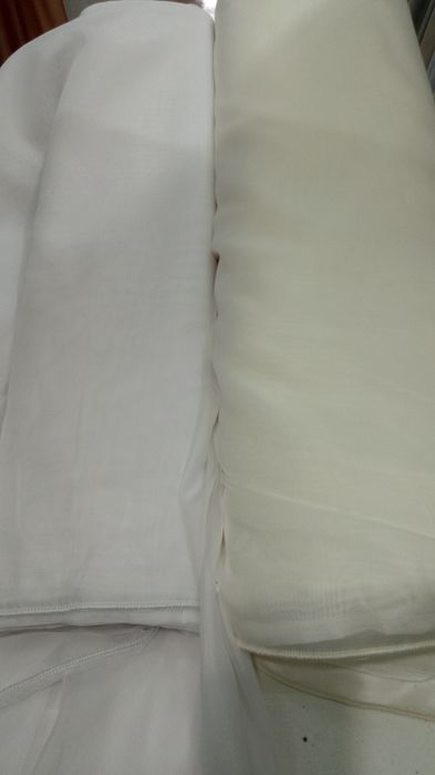 Тюль  шифон однотоний :білий,молочний