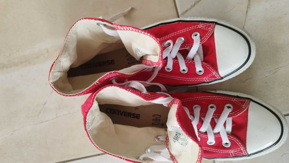 trampki Converse czerwone 42 jak nowe