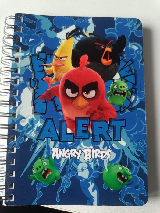 Angry Birds notes i metalowy pojemnik na długopisy