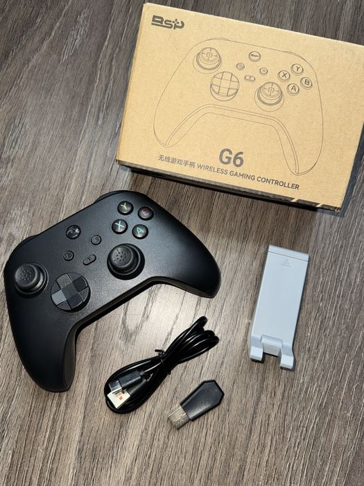 Бездротовий геймпад BSP G6 + USB-адаптер для ПК та кріплення — Новий!
