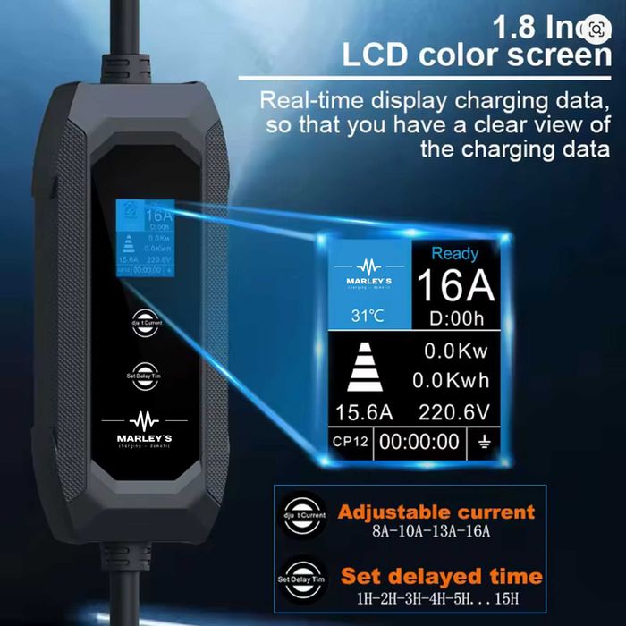 Carregador Portátil Doméstico 3.5 kw - 16A - 5 METROS CABO64286530304642122