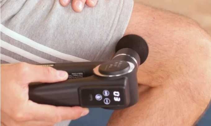 Masażer/Pistolet masujący wibrujący 3 w 1 Holvital 6 końcówek