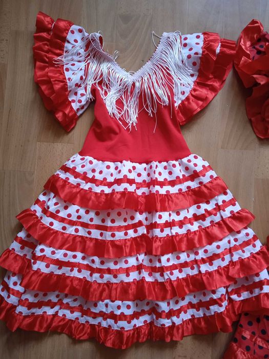 Платье для Испанского, Цыганского  костюма 3-5 на 5-8лет.