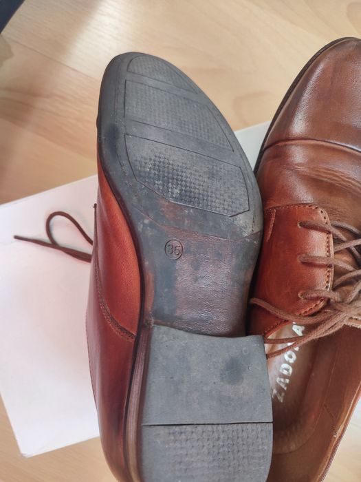 Buty komunijne skórzane