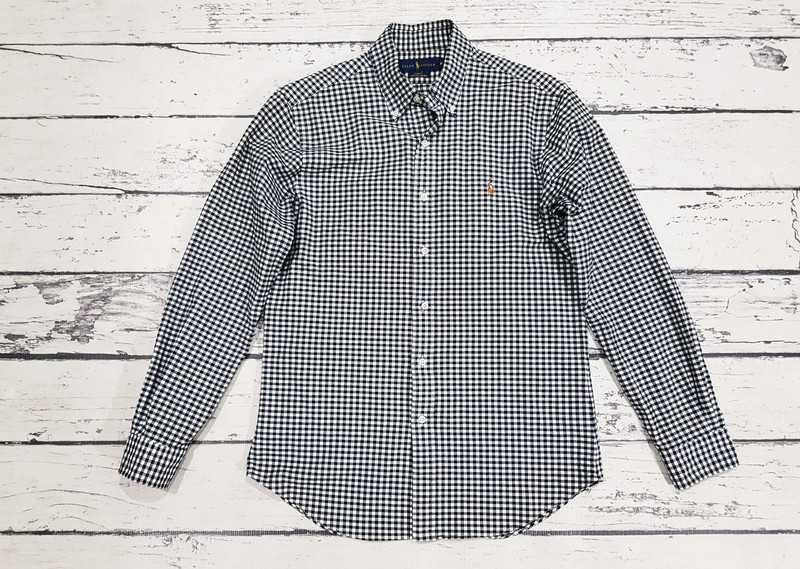 Ralph Lauren * slim fit * stretch oxford * koszula * kratka * męska  M