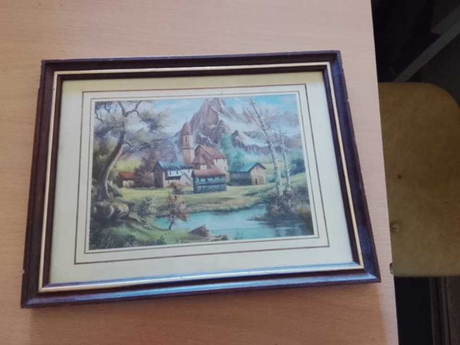 dois quadros de paisagens