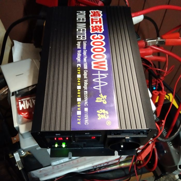 Лучшие  инверторы по разумной цене, 12х220в,чистый синус  в наличии