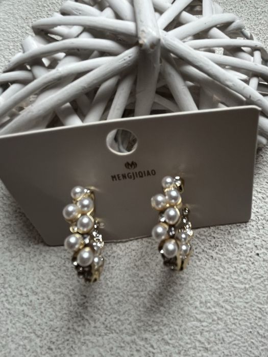 Сережки з перлинками
