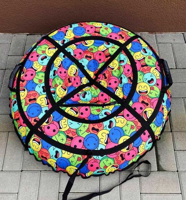 Тюбінг З КАМЕРОЮ санки плюшка зимовий таблетка тюбинг надувний