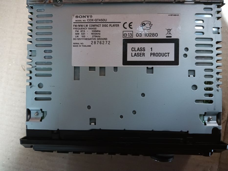 Автомагнітола SONY CDX-GT450U USB, AUX, CD