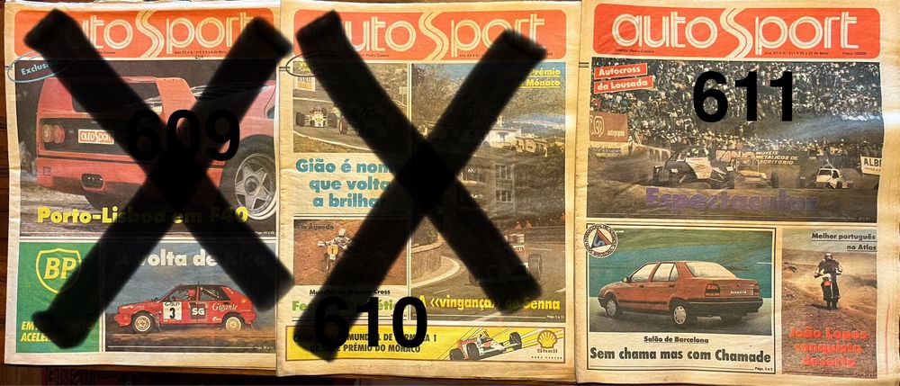 Vendo jornais AutoSport - ano 1989 (1)