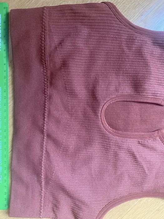 Спортивний топ, бра теракотового кольору