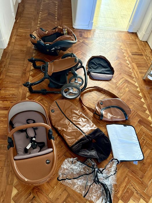 Carrinho de bebe Mima Xari Camel  Todos os acessórios